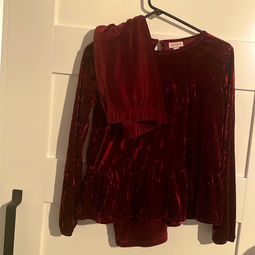 Girls garnet set
